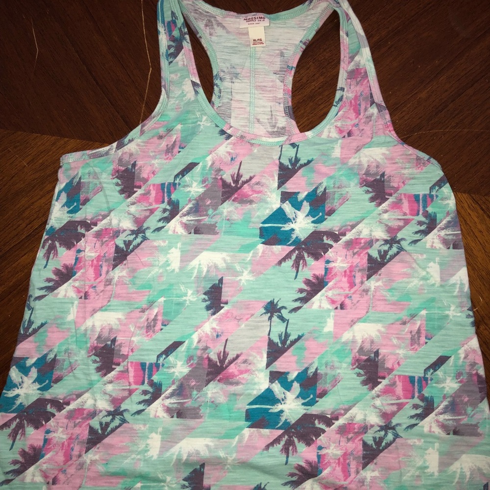 ⚫️ Racerback Tank, palm trees